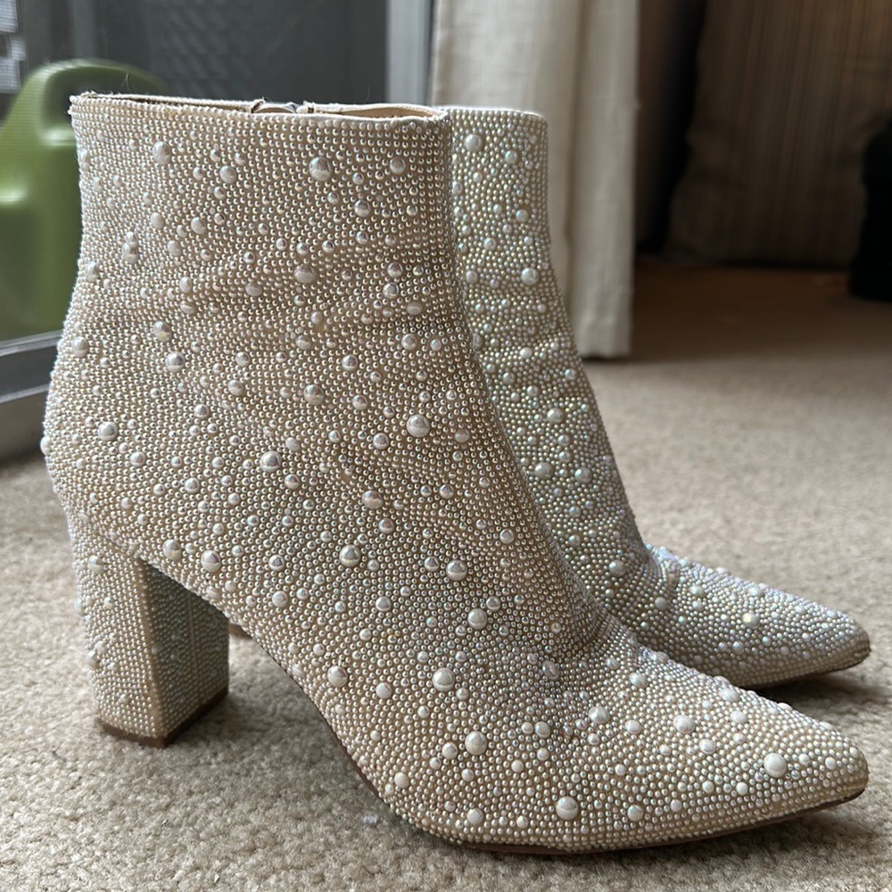 Betsey Johnson Cady Rhinestone Boots